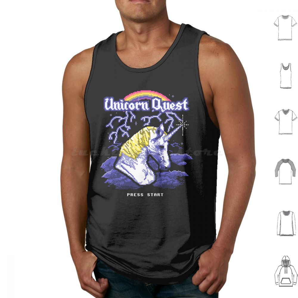 Arcade Quest - Unicorn Quest Tank Tops Vest Sleeveless