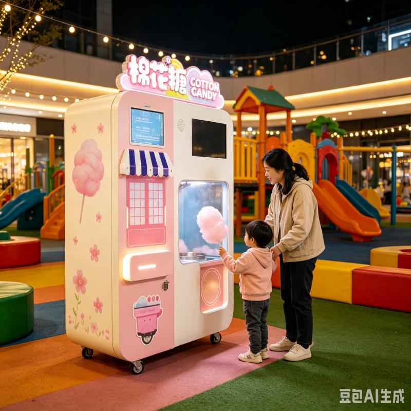 Candy Floss Machine - Commercial Cotton Candy Vending Machine Automatic