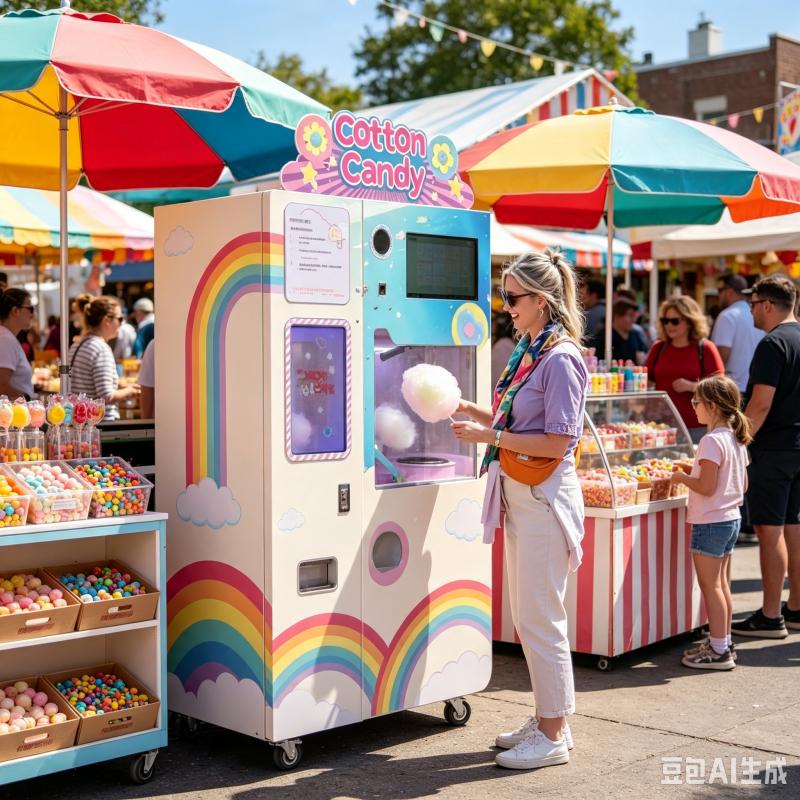 Cotton Candy Vending Machine A - Candy Floss Machine ulasan dan harga