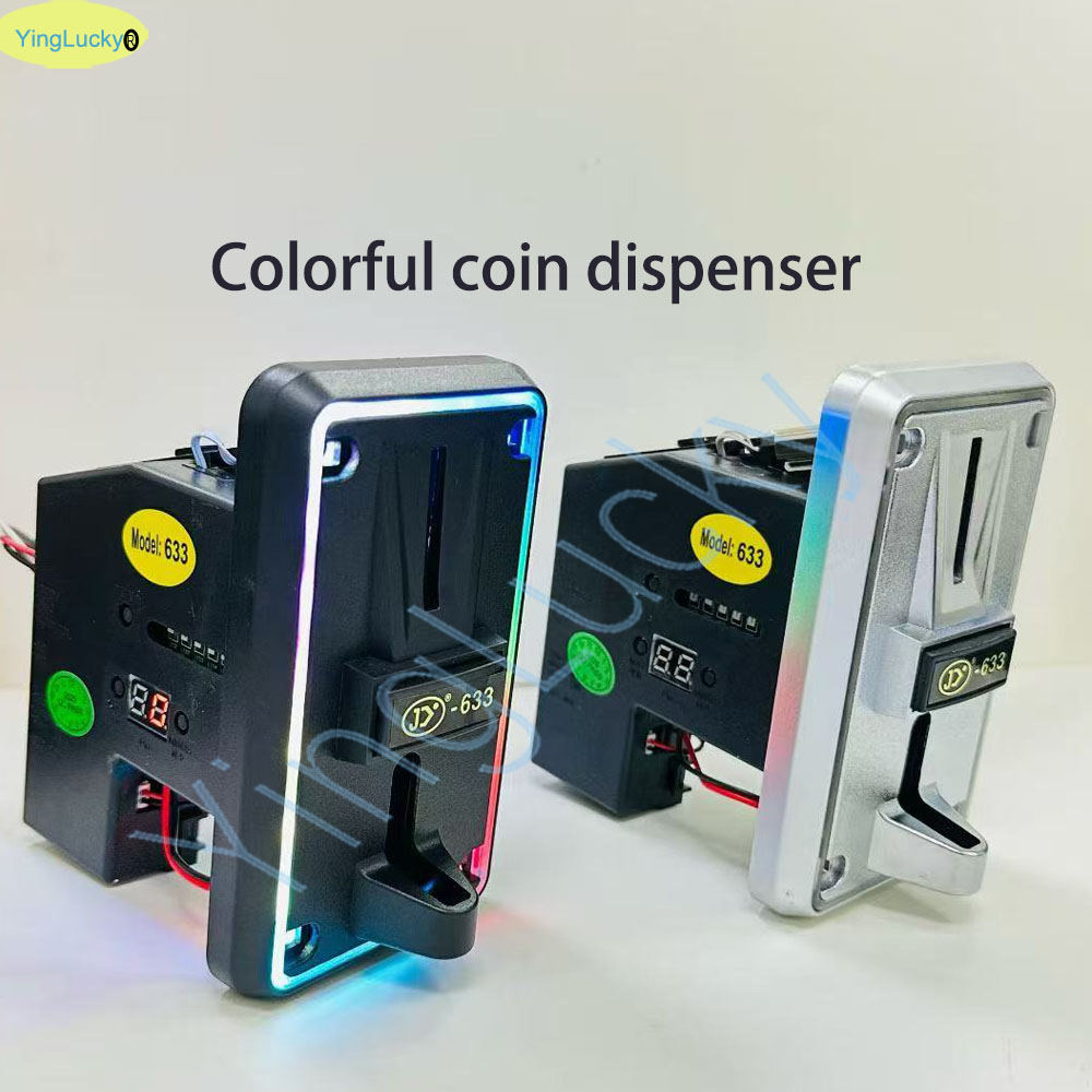 Colorful LED Multi Coin Accept - Arcade Games Vending ulasan dan harga