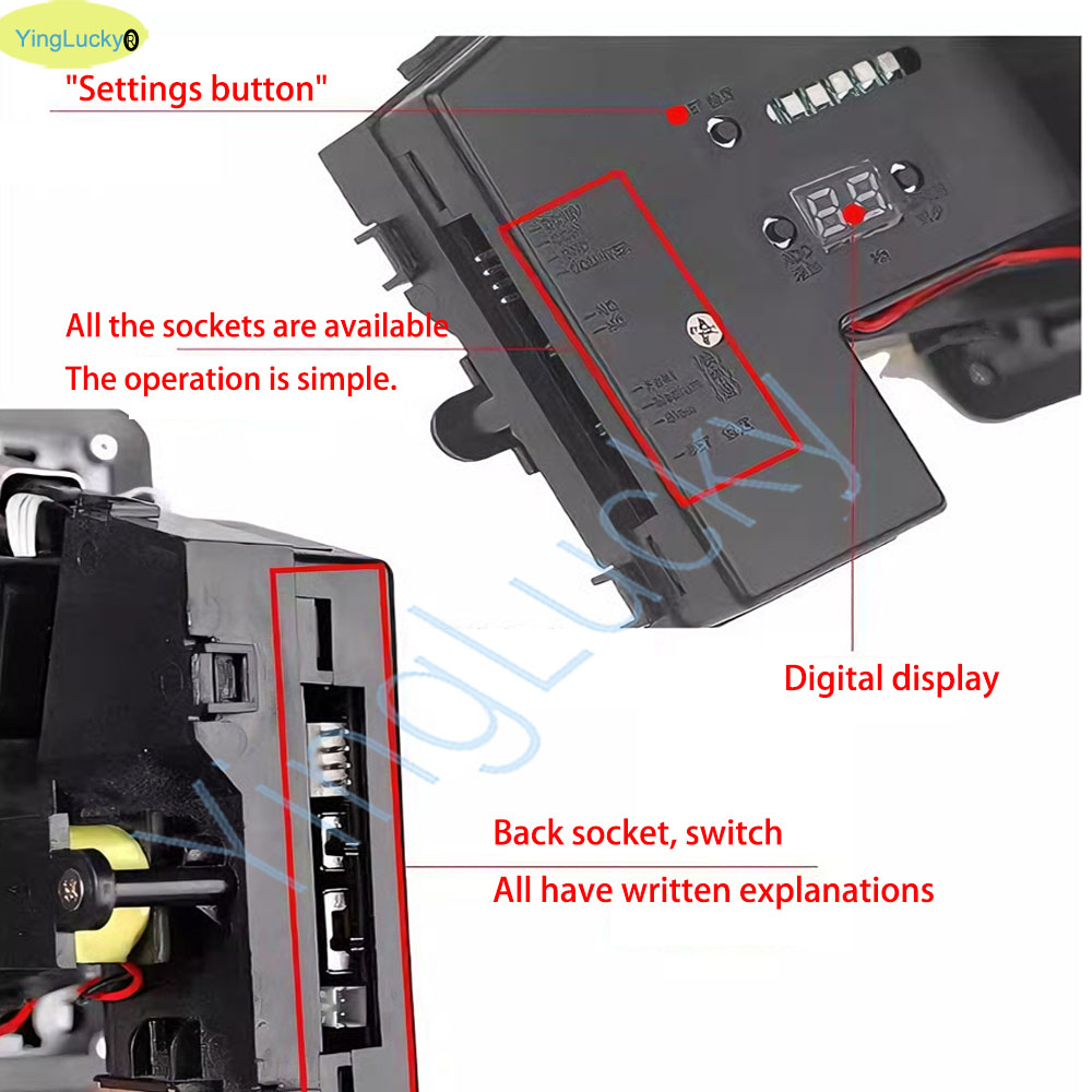 Colorful LED Multi Coin Accept - Arcade Games Vending ulasan dan harga