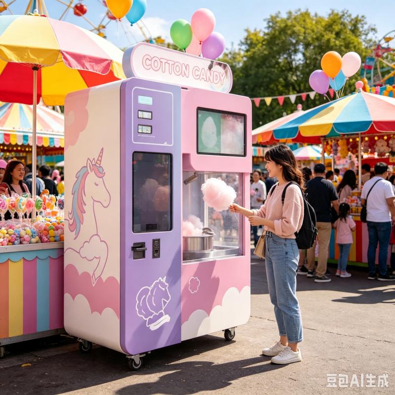 Smart Cotton Candy Vending Mac - Candy Floss Machine ulasan dan harga