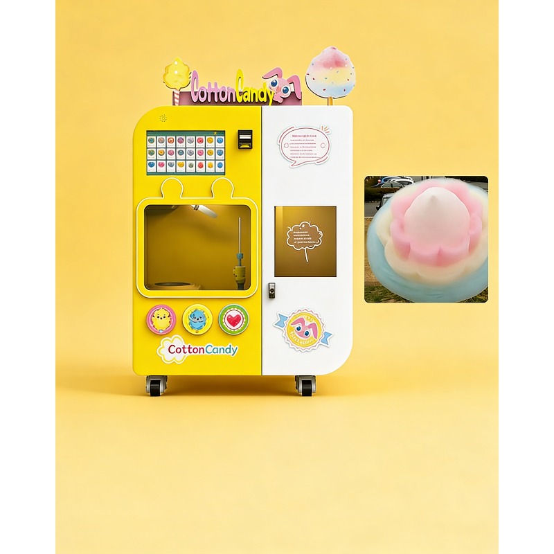 Fully Automatic Cotton Candy V - Commercial Vending Machine ulasan dan harga