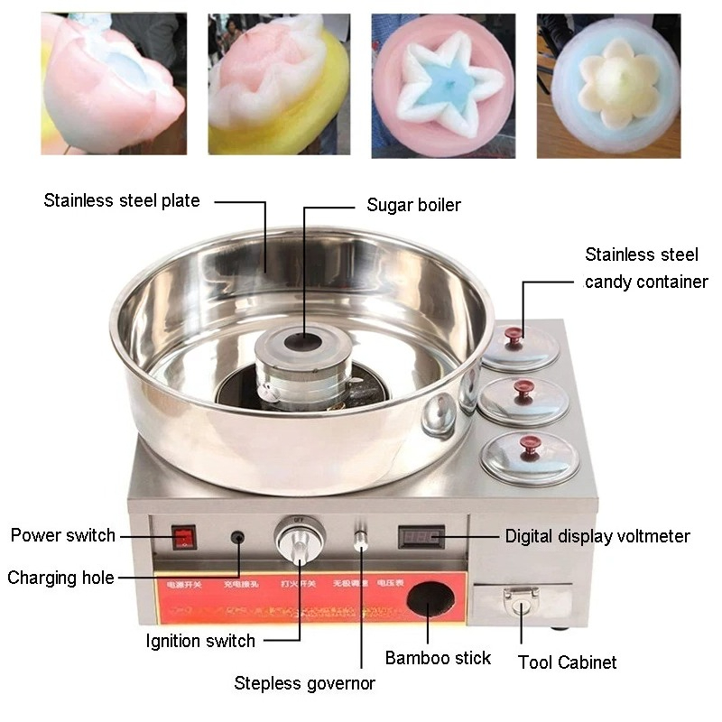 Commercial Stainless Steel Cot - Candy Floss Machine ulasan dan harga