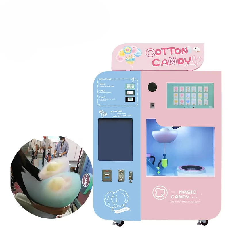 Customized Cotton Candy Vendin - Commercial Vending Machine ulasan dan harga